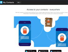 Tablet Screenshot of mycontacts-app.com